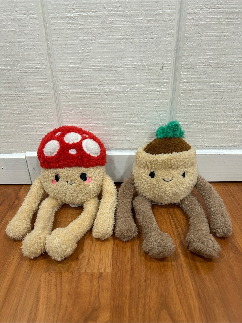 Fiesta Noodlez Mushroom & Succulent Plush Bundle Set of 2